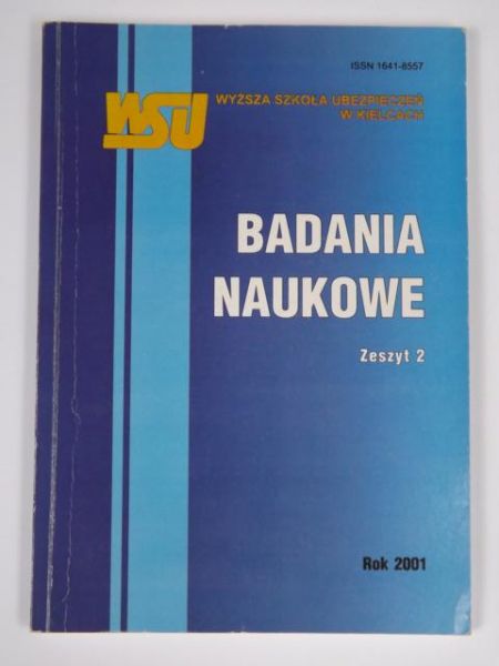 Mączka Lucyna - Badania naukowe, zeszyt 2