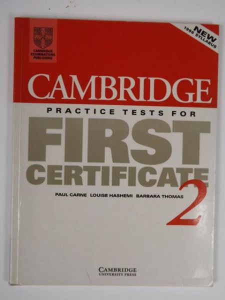 Cambridge Practice Tests for First Certificate 2