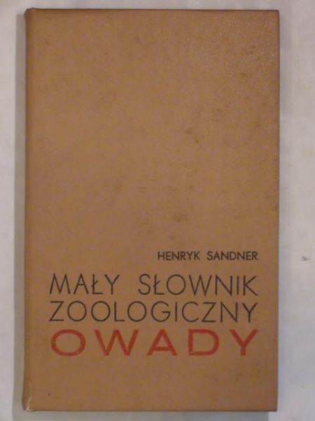 Mały słownik zoologiczny Owady