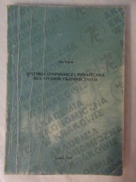Historia gospodarcza powszechna dla studiów ekonomicznych