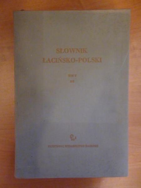 Słownik łacińsko-polski Tom V S-Z