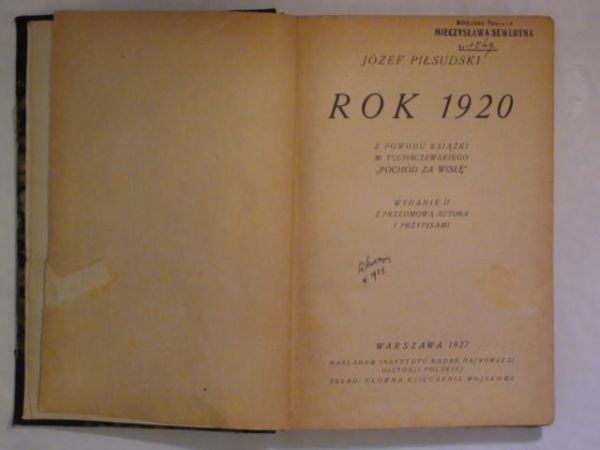 Rok 1920 wyd. 1927 r.