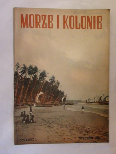 Morze i Kolonie Zeszyt 1 1939 r.