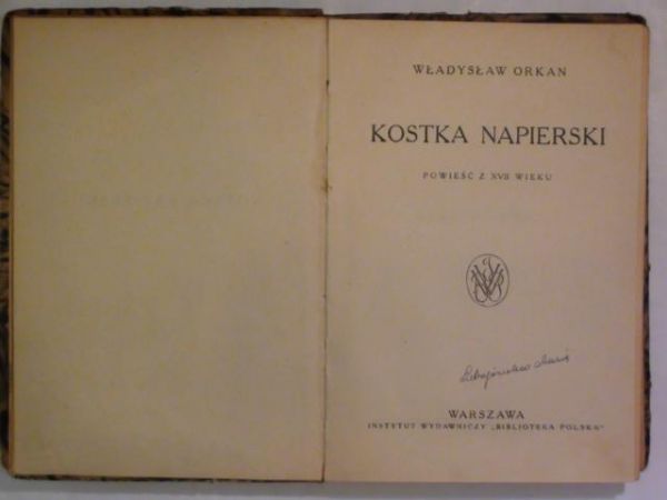 Kostka Napierski wyd. 1925 r.