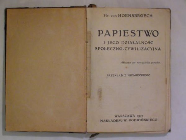 Papiestwo wyd. 1907 r.