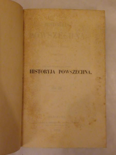 Historyja powszechna  1857 r.