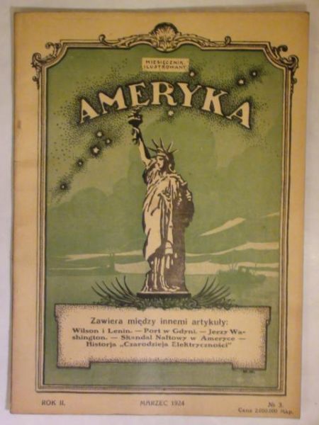 Miesięcznik ilustrowany Ameryka marzec 1924