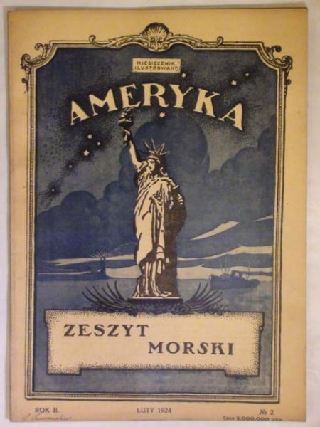 Miesięcznik ilustrowany Ameryka luty 1924