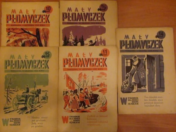 Mały płomyczek,6  wydań z 1935 r.