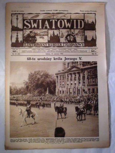 Światowid  Ilustrowany Kurier Tygodniowy Nr. 24 1925 r.