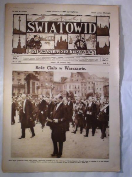 Światowid  Ilustrowany Kurier Tygodniowy Nr. 25 1925 r.