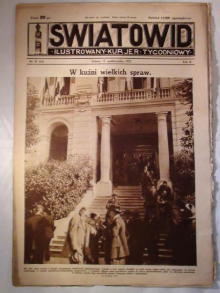 Tygodnik Ilustrowany Światowid Nr. 42 1925 r.