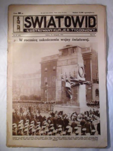 Tygodnik Ilustrowany Światowid Nr. 47 1925 r.