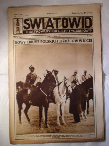 Tygodnik Ilustrowany Światowid Nr. 144 1927 r.