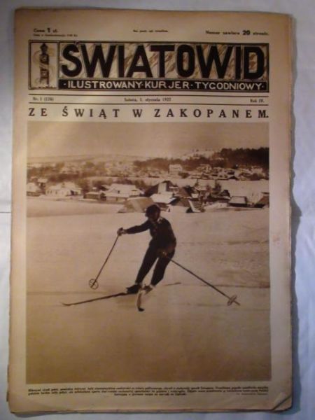 Tygodnik Ilustrowany Światowid Nr. 1 1927 r.