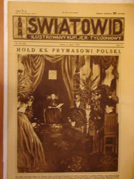 Tygodnik Ilustrowany Światowid nr.10 1928 r.