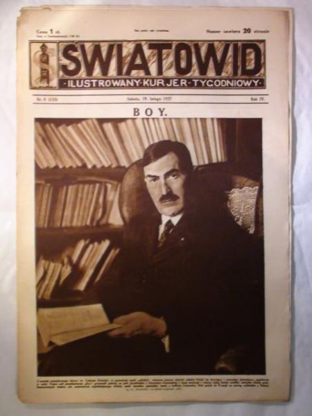 Tygodnik Ilustrowany Światowid Nr. 8 1927 r.