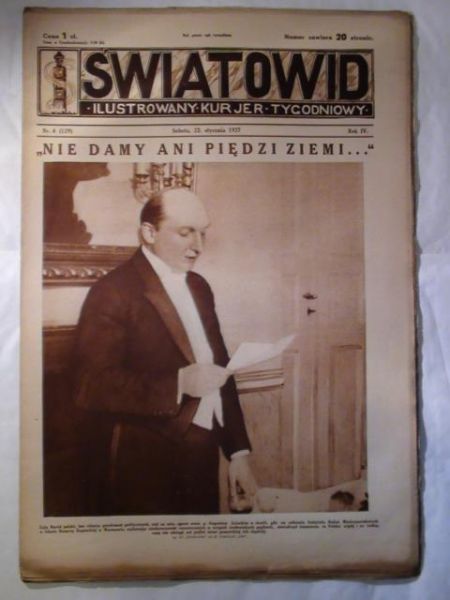 Tygodnik Ilustrowany Światowid Nr 4 1927 r.