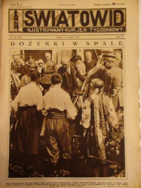 Tygodnik Ilustrowany Światowid Nr 36, 1927 r.