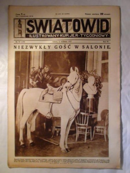 Tygodnik Ilustrowany Światowid Nr 14 1927 r.