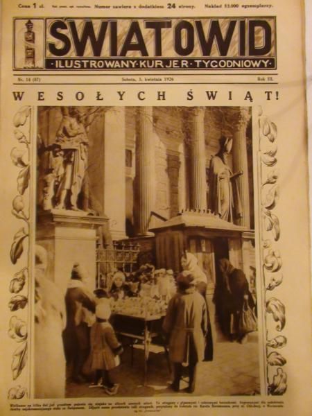 Tygodnik Ilustrowany Światowid Nr 14, 1926r.