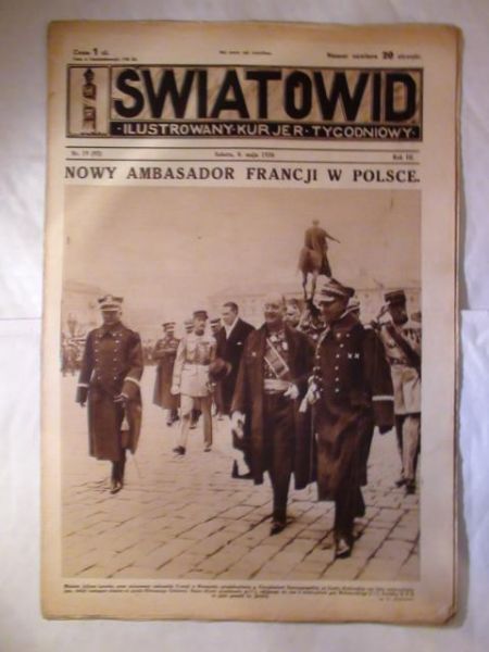 Tygodnik Ilustrowany Światowid Nr 19 1926 r.