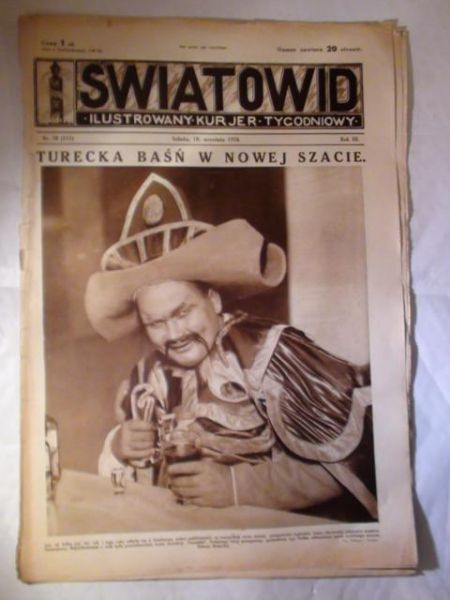 Tygodnik Ilustrowany Światowid Nr 38 1926 r.