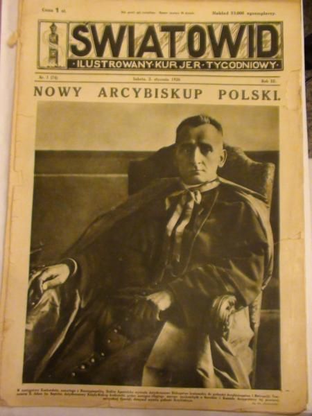 Tygodnik Ilustrowany Światowid Nr 1, 1926 r.