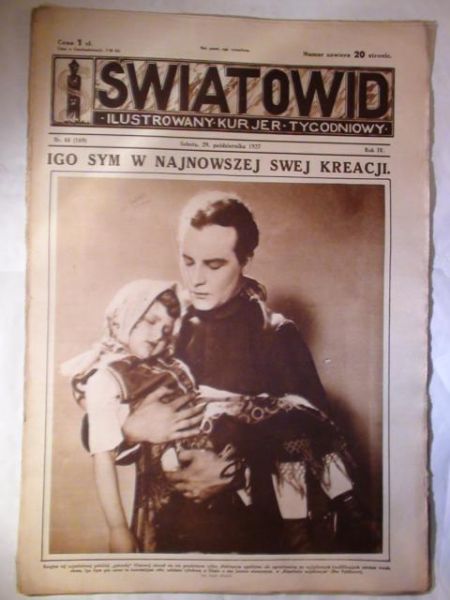 Tygodnik Ilustrowany Światowid Nr 44 1927 r.