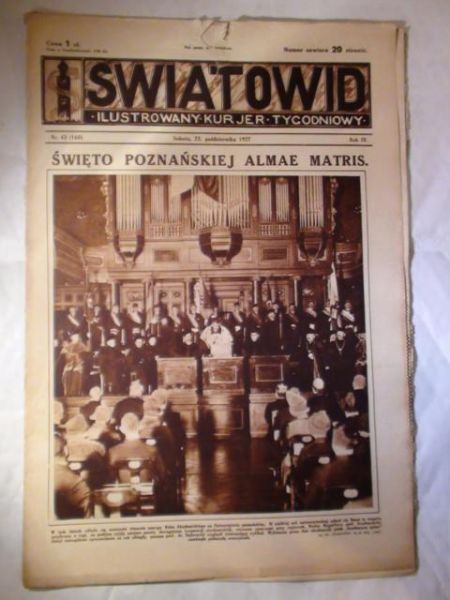 Tygodnik Ilustrowany Światowid Nr 43 1927 r.