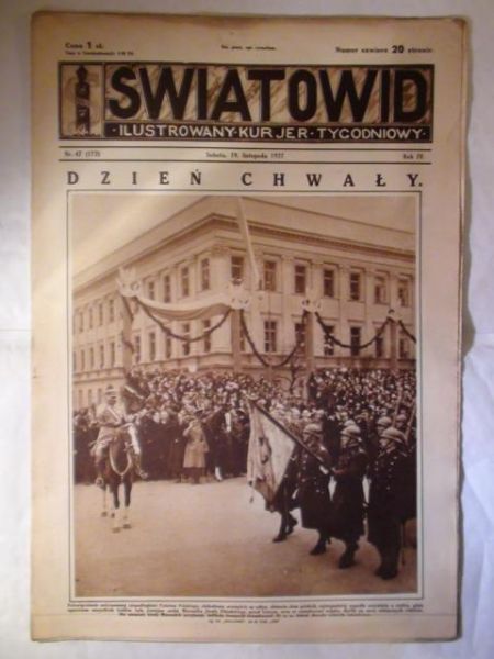 Tygodnik Ilustrowany Światowid Nr 47 1927 r.