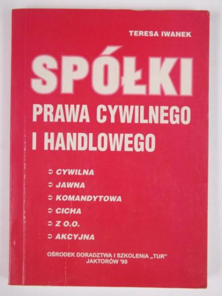 Spółki prawa cywilnego i handlowego