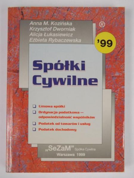 Kozińska, Dworniak, Łukasiewicz,  - Spółki cywilne