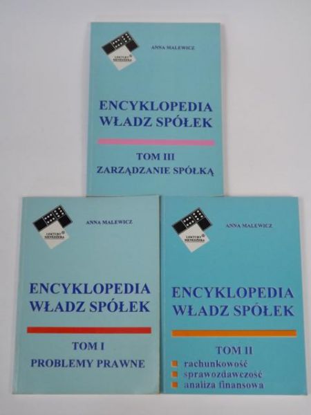 Encyklopedia władz i spółek t. 1, 2 i 3