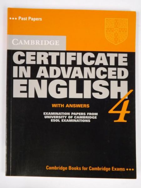 Cambridge Certificate in Advanced English 4 Student's Book with Answers