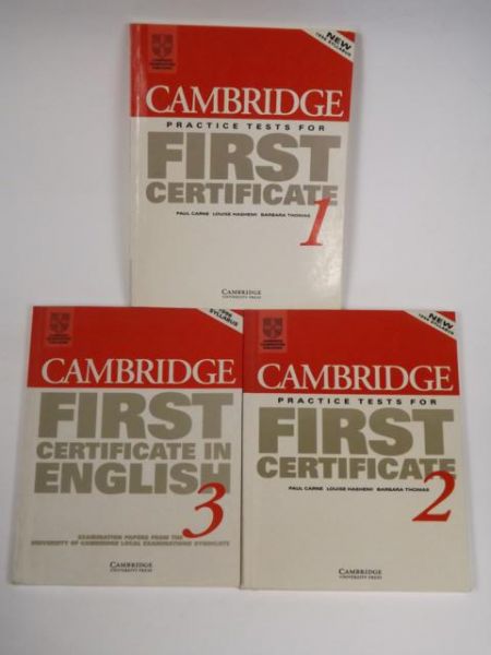 Cambridge practice tests for First Certificate 1-3