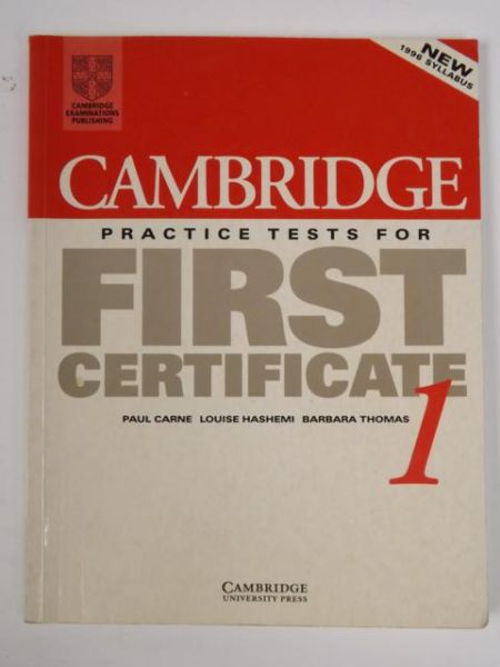 Cambridge Practice Tests for First Certificate 1