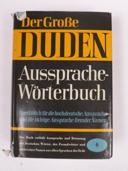 Der Grosse Duden Aussprachewörterbuch