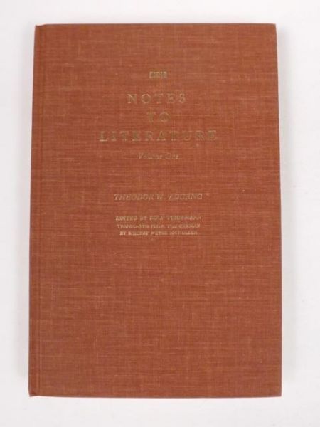 Adorno Theodor - Notes to Literature, volume 1