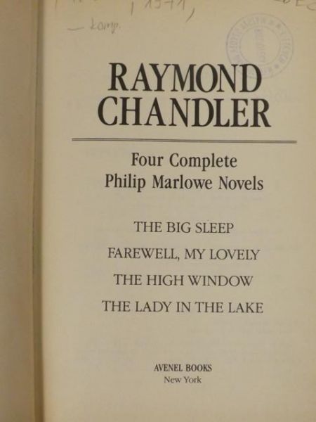 Four Complete Philip Marlowe Novels
