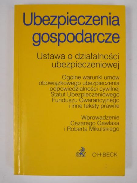 Gawlas C.,    - Ubezpieczenia gospodarcze