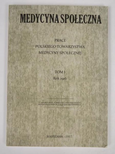 Medycyna społeczna, reprint