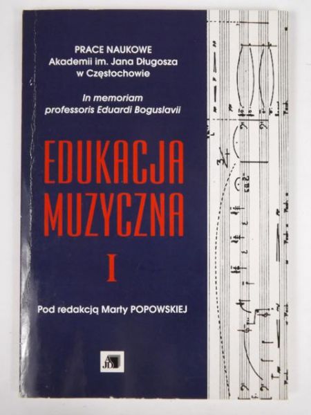 Edukacja muzyczna, Tom I