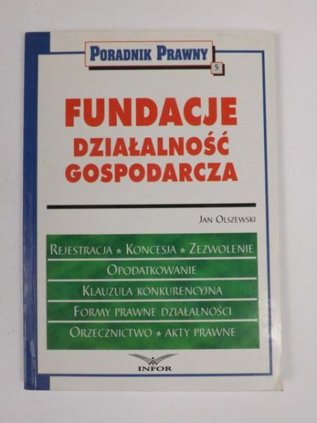 Fundacje. Działalność gospodarcza