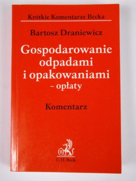 Gospodarowanie odpadami i opakowaniami-opłaty