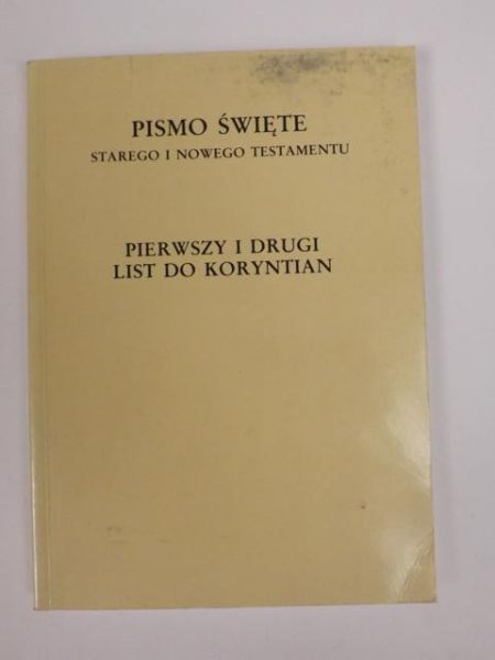 Pierwszy i Drugi List do  Koryntian
