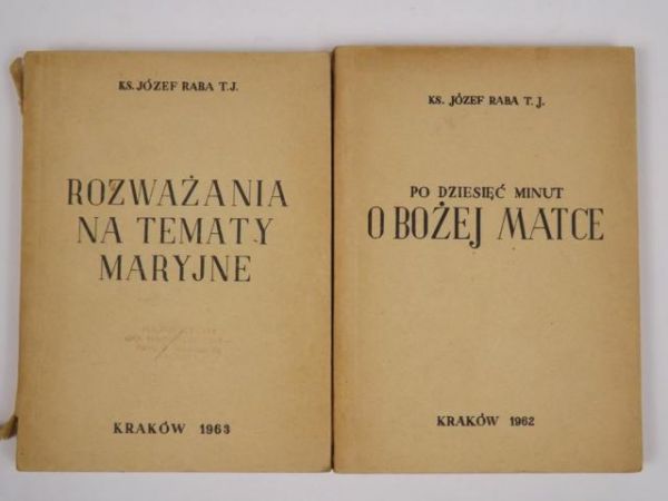 Rozważania na tematy Maryjne, Po dziesięć minut o Bożej Matce, t. I-II