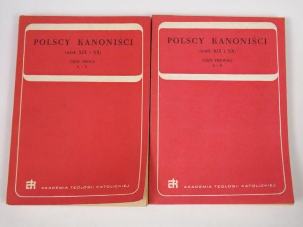 Polscy kanoniści (wiek XIX i XX), cz.1-2