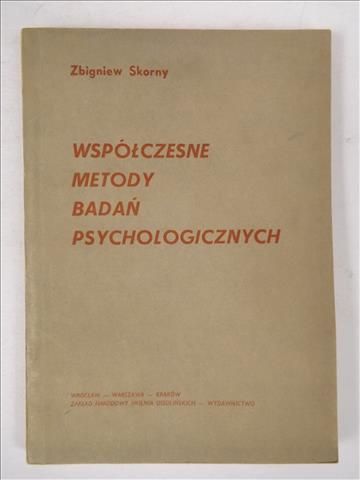 Współczesne metody badań psychologicznych