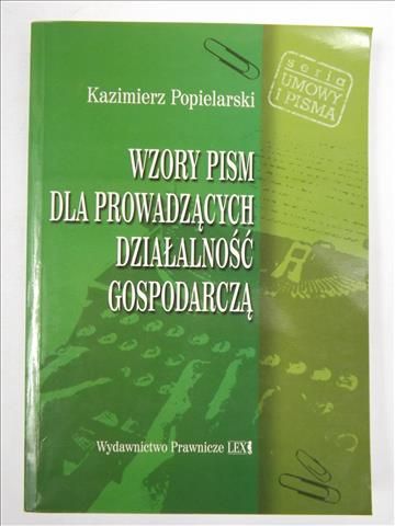 Wzory pism dla prowadzących działalność gospodarczą